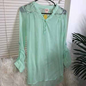 Sea Green Sheer Shirt